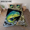 Maxcorners Fishing Camouflage Adventure Personalized Name Unisex 3D Bedding Set
