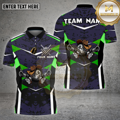 Maxcorners Billiards Cowboy Gunslinger 8 Ball Multicolor Options Personalized Name, Team Name Unisex 3D Shirt