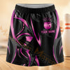 Maxcorners Bowling Pink Black Tribal Personalized 3D Skort, Skirts With Shorts