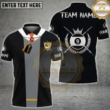 Maxcorners Billiard 9 Ball Classic Strike Shield Design Multi Options Personalized Name, Team Name 3D Shirt