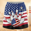 Maxcorners Bowling Patriotic Pins And Ball Personalized 3D Skort, Skirts With Shorts