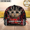 Maxcorners Triple Buck Deer Honeycomb Military Camo Custom Name 3D Cap  (4 Colors)