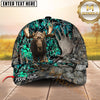 Maxcorners Moose Hunting Hunter Antlers Skull Camo Custom Name 3D Cap (7 Colors)
