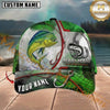 Maxcorners Emerald Scale Hook Design Custom Name Fishing Cap
