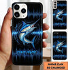 Maxcorners Fishing Phone Case Sound Wave Pattern Custom Name Phone Case