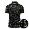 Maxcorners Christmas Pattern Golf Shirt, Xmas Golf Shirt For Golfer, Funny Golf Shirt For Men