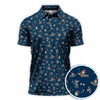Maxcorners Christmas Dachshund Golf Polos, Funny Dog Pattern Shirt, Xmas Gift for Golf Lovers