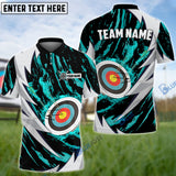 Maxcorners Personalized Name Thunder Dot Archery Multicolor 3D Shirt