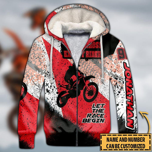 Maxcorners Motocross Expert Rider ( Red ) Customize Name And Number 3D Shirts