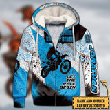 Maxcorners Motocross Expert Rider ( Blue ) Customize Name And Number 3D Shirts