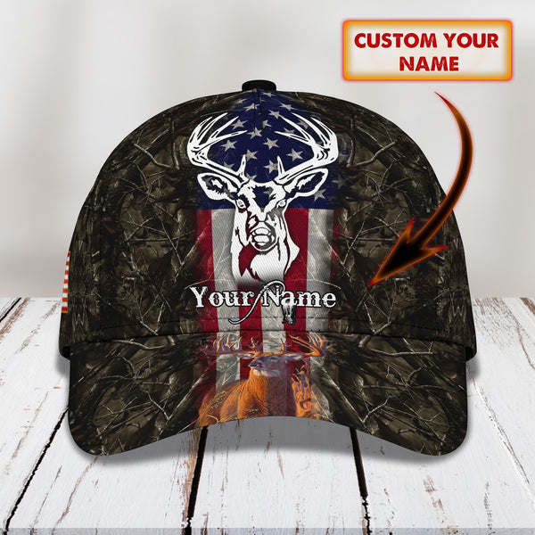 Maxcorners Deer Hunting American Classic Personalized Cap
