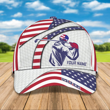Maxcorners 3D Classic Cap Golf Personalized Name Cap LM0402