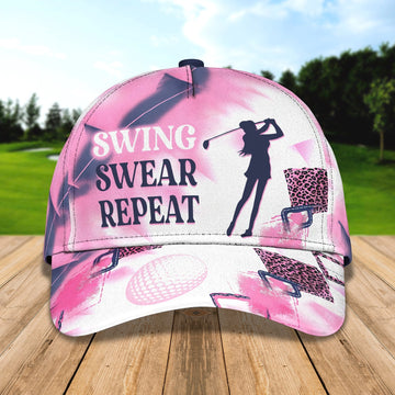 Maxcorners Customized With Name 3D All Over Print Womens Golf Cap, Golf Hat For Girl, Golf Cap Woman LM0402