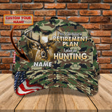 Maxcorners American Retirement Plan On Hunting Classic Personalized Cap