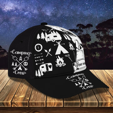 Maxcorners 3D Classic Cap Camping Personalized Name Cap 27 LM0402