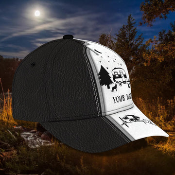 Maxcorners 3D Classic Cap Camping Personalized Name Cap LM0402