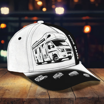 Maxcorners 3D Classic Cap Camping Personalized Name Cap Nama1422 LM0402