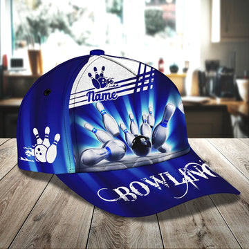 Maxcorners 3D Classic Cap Bowling Personalized Name Cap LM0402