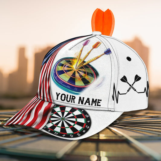 Maxcorners 3D Classic Cap Love Darts Personalized Name Cap LM0402