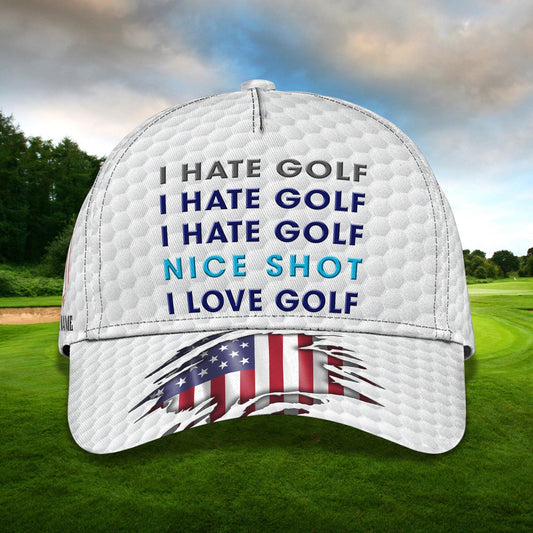 Maxcorners 3D Classic Cap Golf 02Personalized Name Cap 187 LM0402