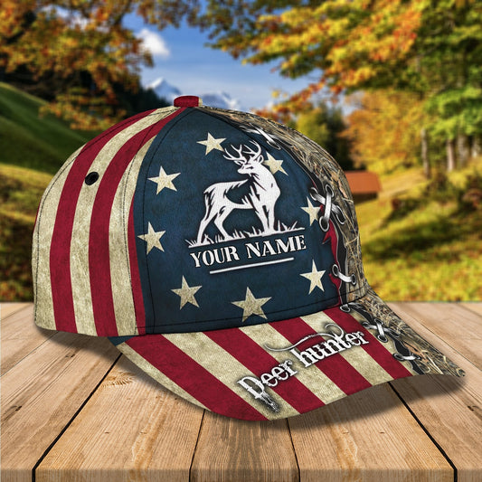 Maxcorners 3D Classic Cap Deer Hunting Personalized Name Cap 110 LM0402