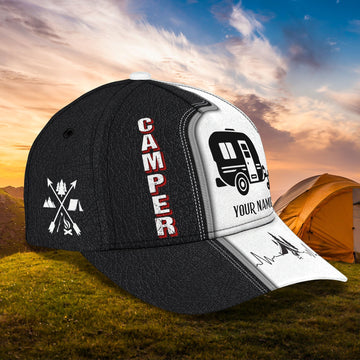 Maxcorners 3D Classic Cap Camping Personalized Name Cap 32 LM0402