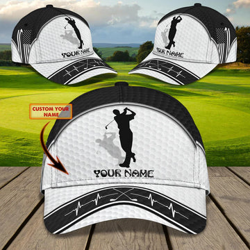 Maxcorners 3D Classic Cap Golf 3 Personalized Name Cap LM0402