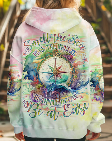 Maxcorners Smell The Sea Feel The Breeze Compass All Over Print LM2101