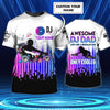 Maxcorners DJ Dad Personalized 3D All Over Printed Shirt