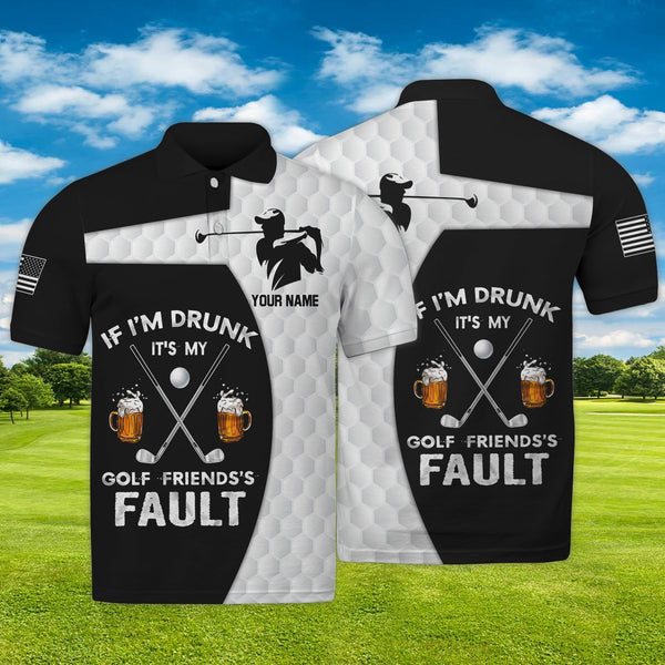 Maxcorners Golf Drunk Customized Name 3D Shirt