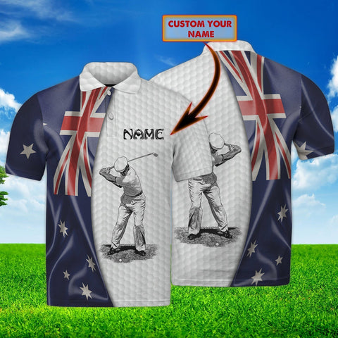 Maxcorners Golf Australia Customized Name 3D Shirt