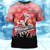 Maxcorners DJ Santa Personalized 3D All Over Printed Shirt