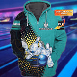 Maxcorners Bowling Love 3D Custom Name Shirt