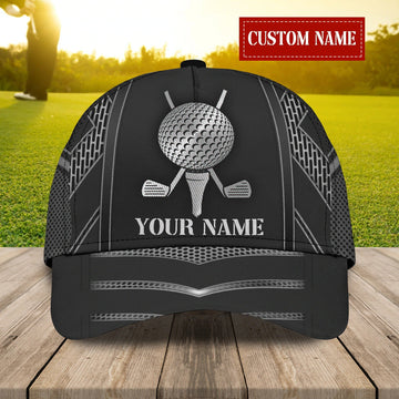 Maxcorners Personalized With Name Mens Golf Hat, 3D Full Print Baseball Cap For Golfer, All Over Print Golf Caps LM0402
