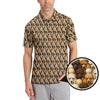 Maxcorners Dog Pattern Golf Shirt, Poodle Golf Shirt, Funny Poodle Golf Shirt For Golfers
