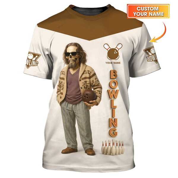 Maxcorners Big Lebowski Custom Bowling Shirt – Team Jersey for Bowling Club Players LM0509