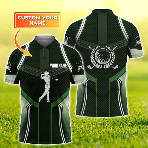 Maxcorners Golf Sport Style Customized Name 3D Shirt