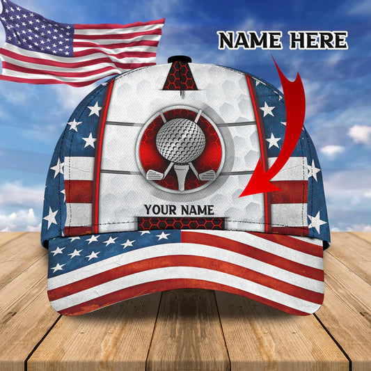 Maxcorners 3D Classic Cap Golf Cap01 Personalized Name Cap LM0402