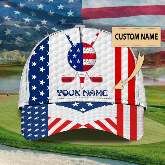 Maxcorners 3D Classic Cap Golf 04 Personalized Name Cap LM0402