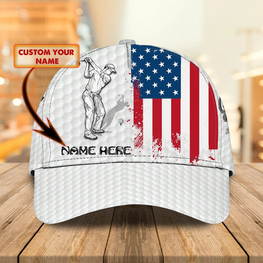 Maxcorners Personalized 3D Full Printed Baseball Cap For Golfer, Goft Men Caps, Golf Man Hat, Cool Golf Hats LM0402