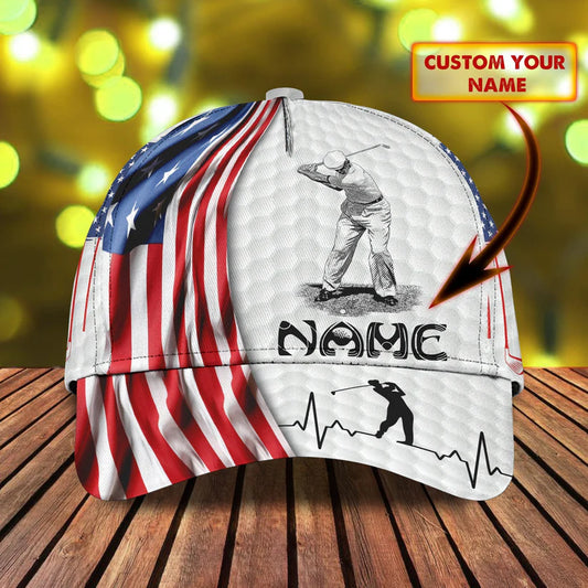 Maxcorners 3D Classic Cap Golf Personalized Name Cap 11 LM0402