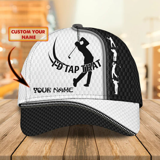 Maxcorners 3D Classic Cap Golf Personalized Name Cap LM0402