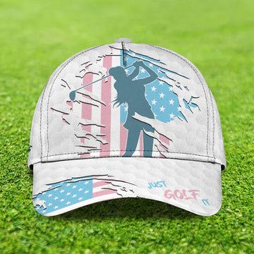 Maxcorners 3D Classic Cap Girl Golf Personalized Name Cap001 LM0402