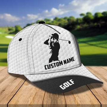 Maxcorners 3D Classic Cap Golf 2 Personalized Name Cap LM0402