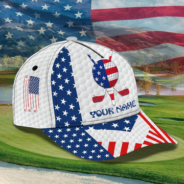 Maxcorners 3D Classic Cap Golf 04 Personalized Name Cap LM0402
