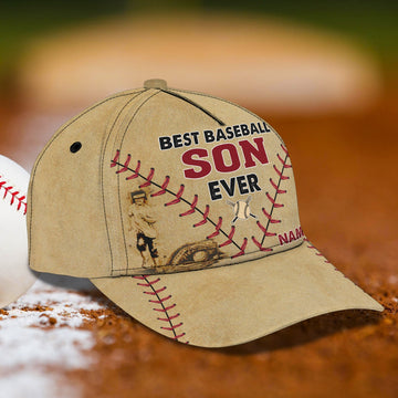 Maxcorners 3D Classic Cap Baseball Son Personalized Name Cap LM0402