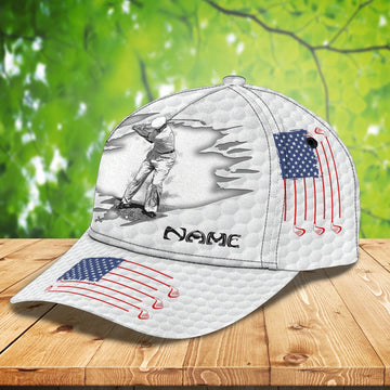 Maxcorners 3D Classic Cap Golf Personalized Name Cap 16 LM0402