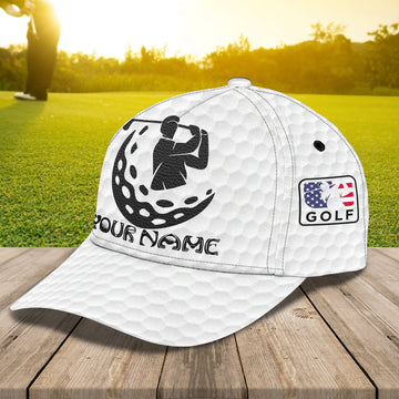 Maxcorners 3D Classic Cap Golf Personalized Name Cap LM0402