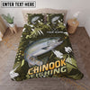 Maxcorners Fishing Outdoor Camo Personalized Name Unisex 3D Bedding Set