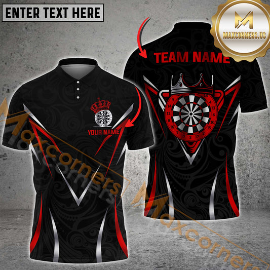 Maxcorners Darts Golden Multicolor Options Personalized Name, Team Name 3D Shirt (4 Colors)